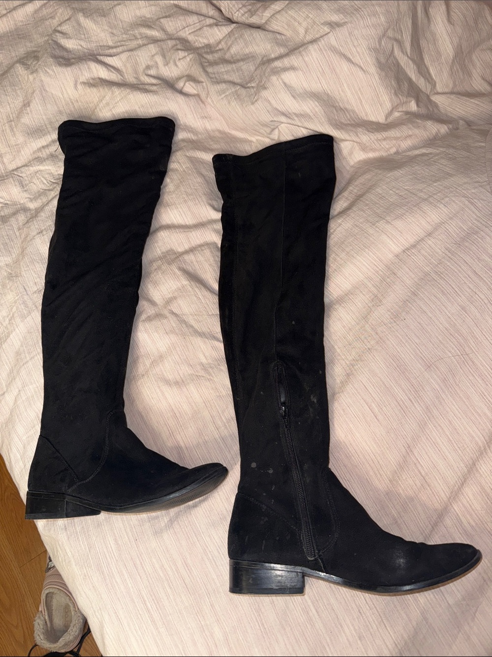 Aldo Black Over-the-Knee Suede Boots